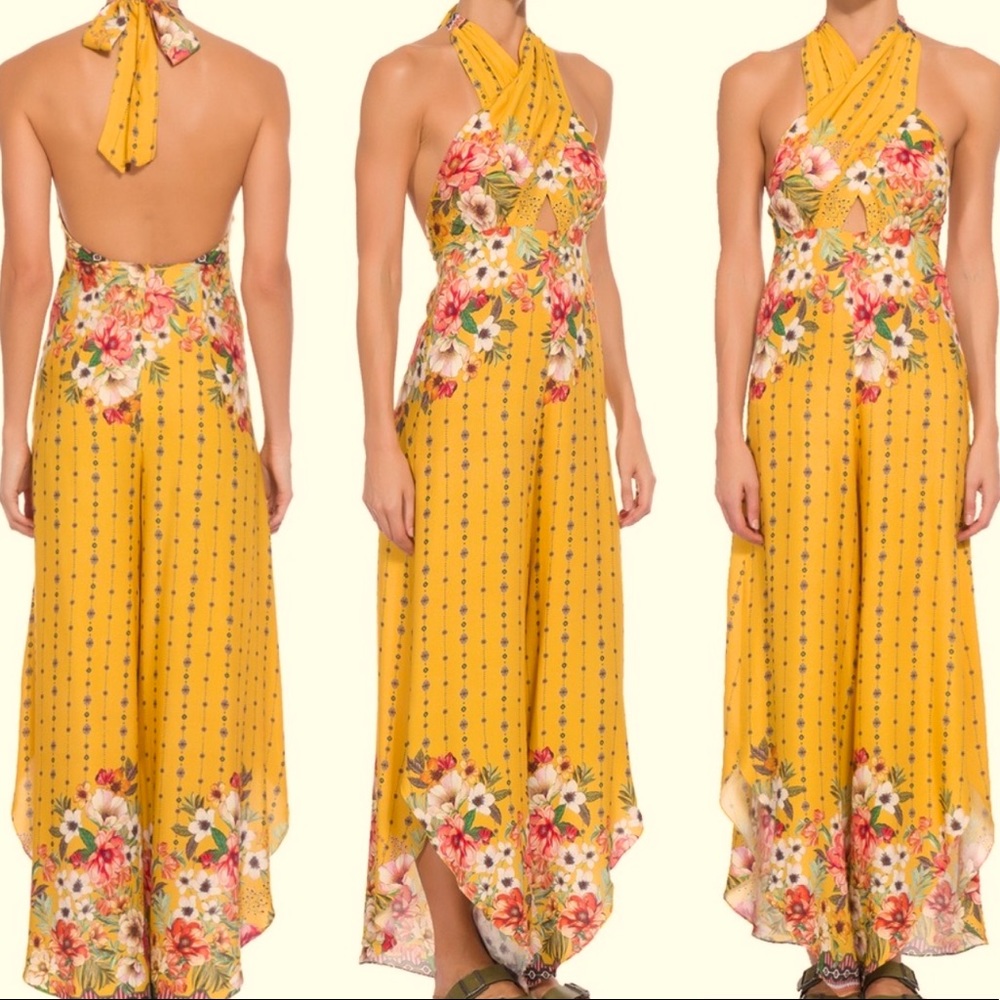 NWOT Farm Rio Canteiro de Flor Jumpsuit
